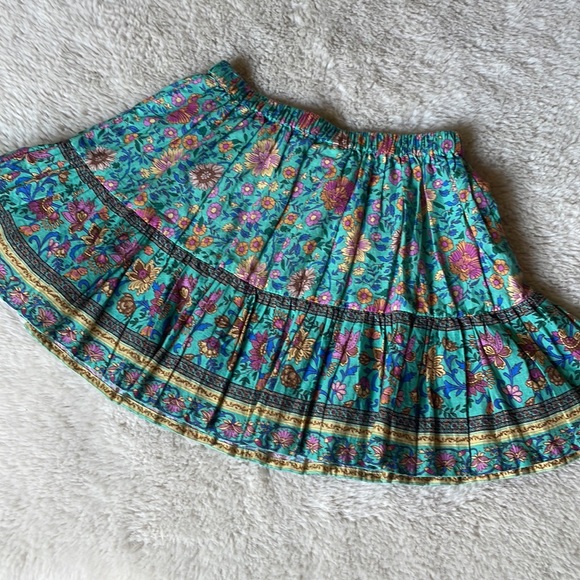 Spell | Little Gypsies Turquoise Folk Town Skirt | 5Y - Picture 8 of 15